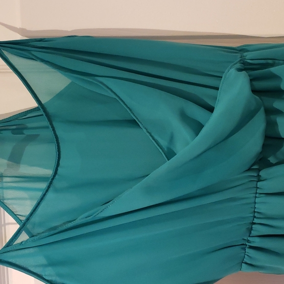 Zara Turquoise Racer back maxi dress - Picture 3 of 4